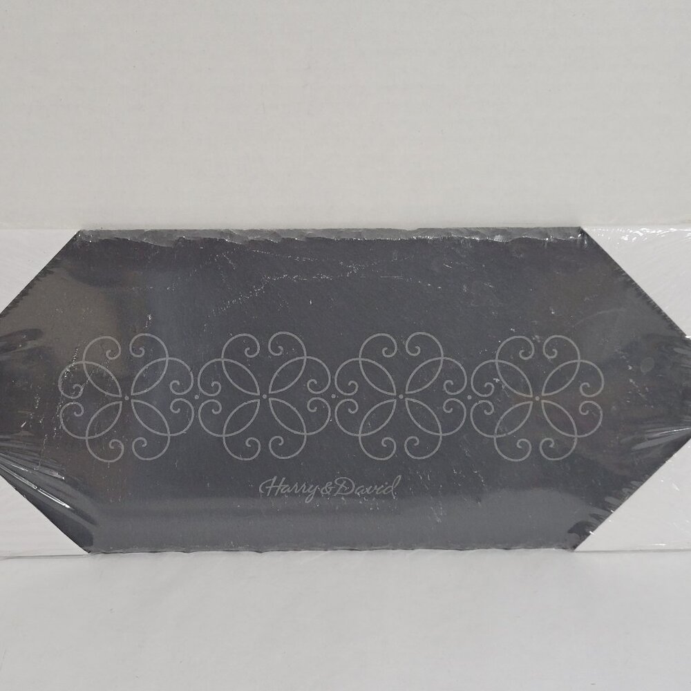 Harry & David Logo Charcuterie Slate *Sealed* Black Stone Cheese Meat Board